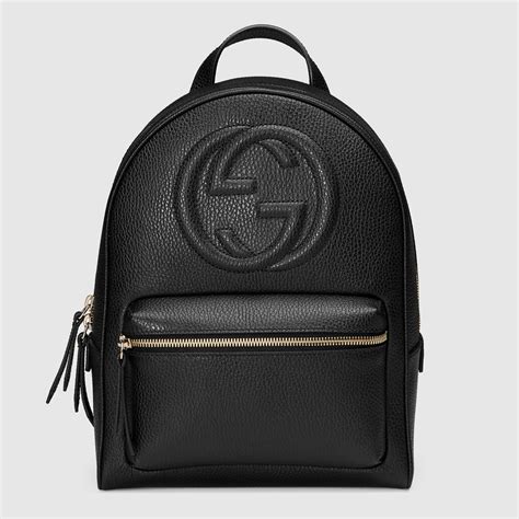 black gucci backpack women's|gucci mini backpack black.